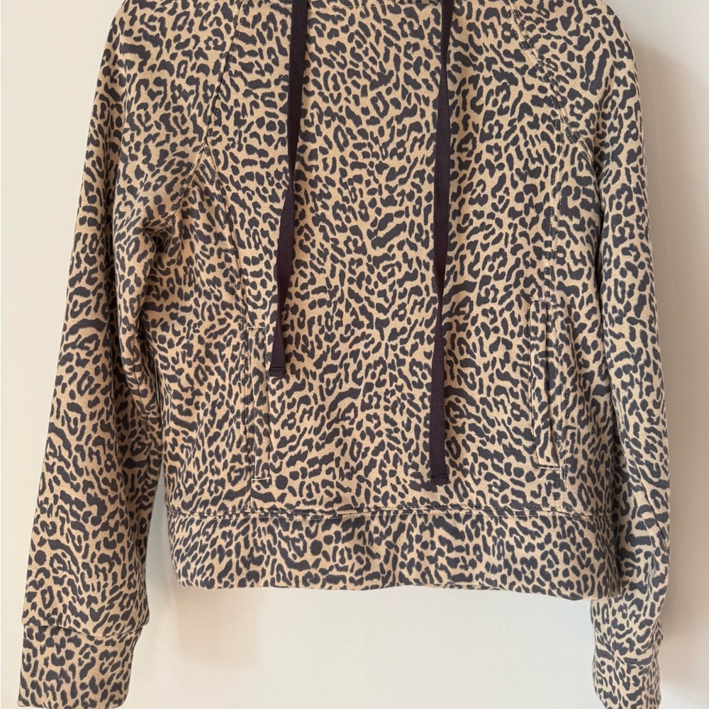 Daily Practice - Anthropologie Leopard Print Hoodie Women’s Pullover Sweatshirt